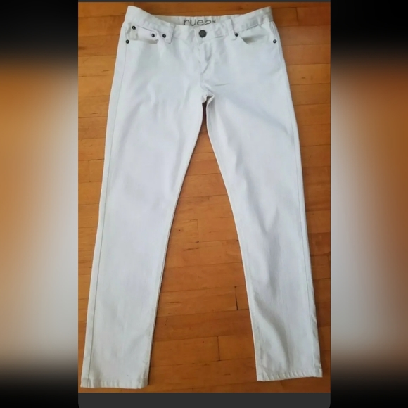 Rue 21 Women's White Jeans Size 9/10 Skinny/Slim - Picture 9 of 9